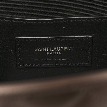 Saint Laurent Grain De Poudre Textured Mixed Matelasse Medium Triquilt Monogram Satchel Marble Pink 6 of 11