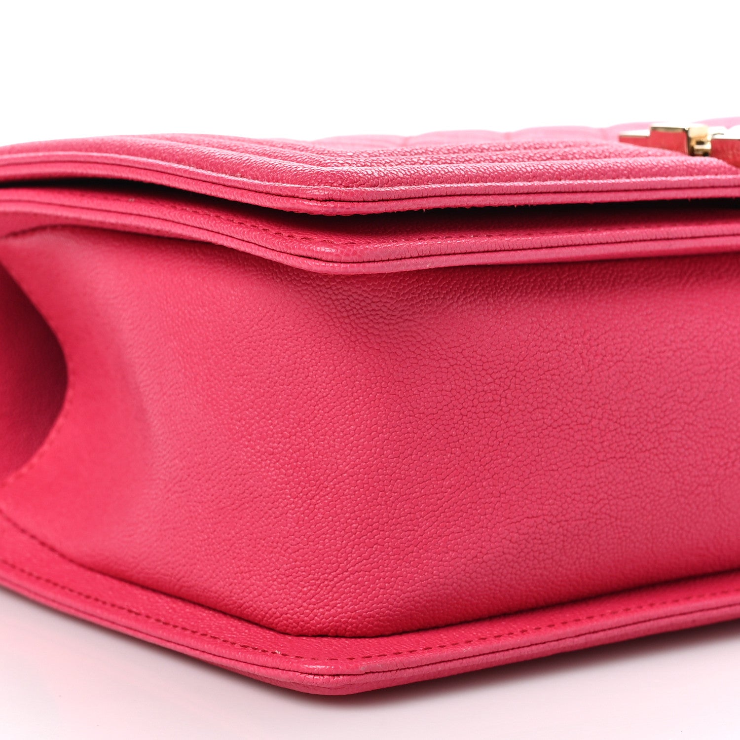 Chanel Caviar Quilted Medium Boy Flap Dark Pink 9 of 10