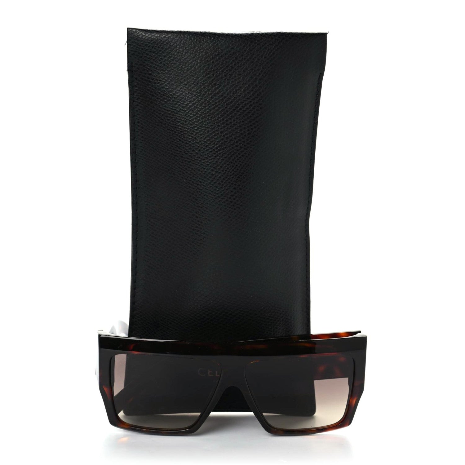 Celine Acetate Rectangular Sunglasses Dark Havana 3 of 7