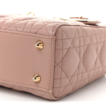 Christian Dior Lambskin Cannage Small Lucky Badges My Lady Dior Fard 10 of 11