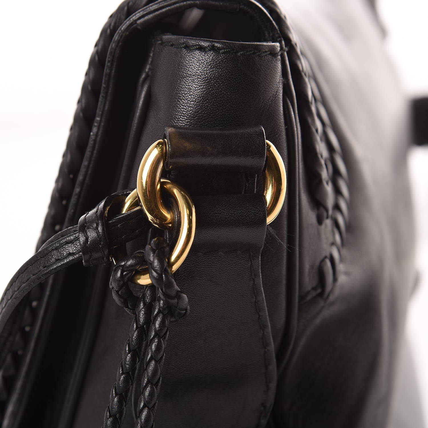 Gucci Calfskin Handmade Medium Flap Shoulder Bag Black 19 of 26
