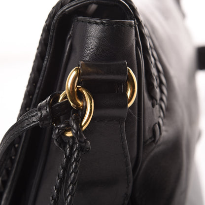 Gucci Calfskin Handmade Medium Flap Shoulder Bag Black 19 of 26