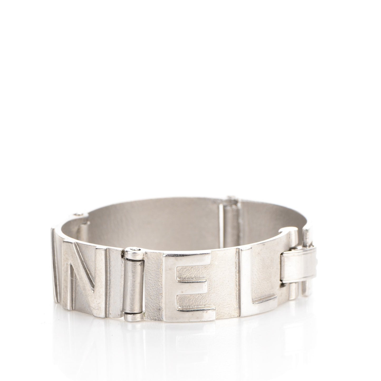 Metal Logo Bracelet Silver