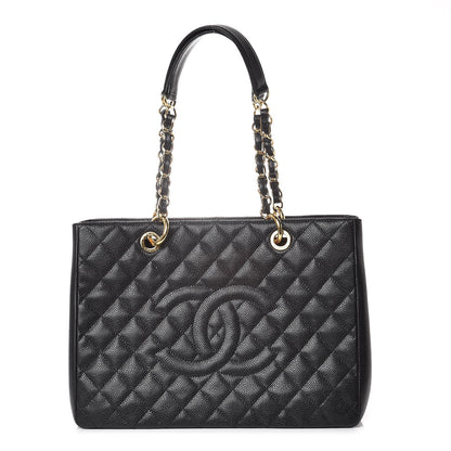 Chanel Caviar Quilted Grand Shopping Tote GST Black 1 of 9