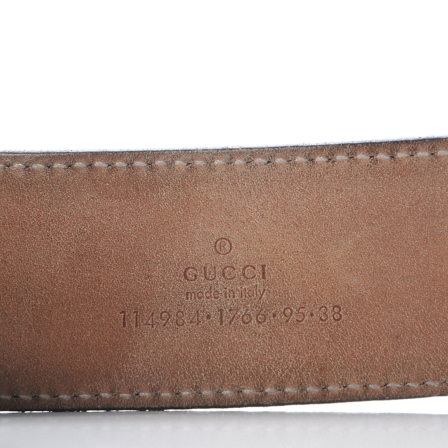 Gucci Calfskin Web Interlocking G Belt 95 38 Black 7 of 8