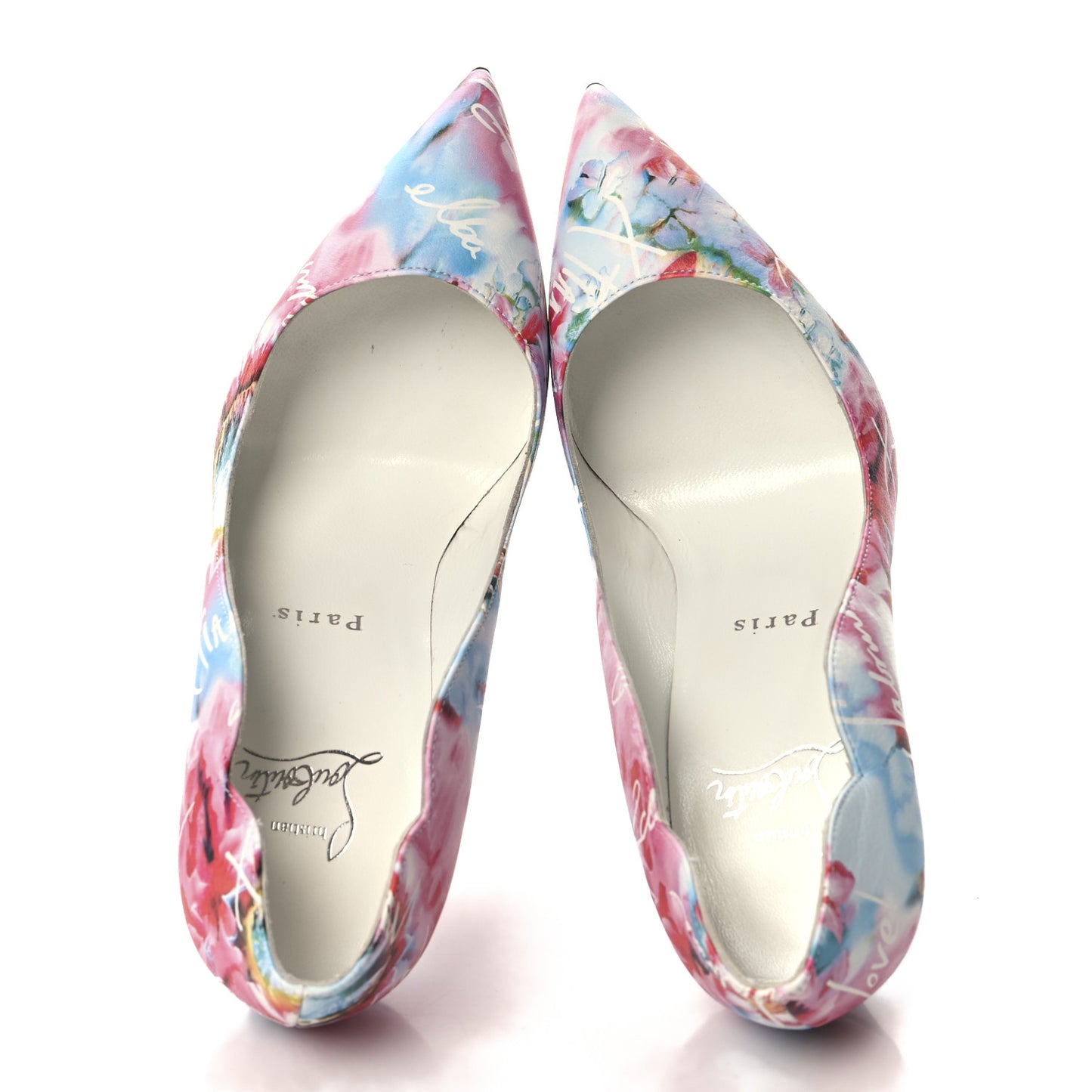 Calfskin Hot Chick 100 Pumps 35.5 White Multicolor