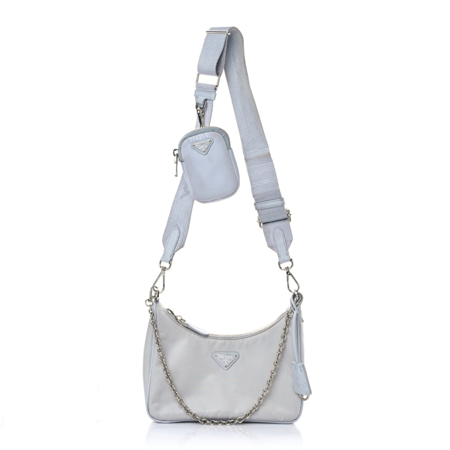 Re-Nylon Saffiano Re-Edition 2005 Shoulder Bag Fiordaliso