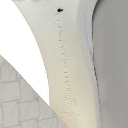 Bottega Veneta Calfskin Loafer Pumps 39.5 Mist Bianco 8 of 10