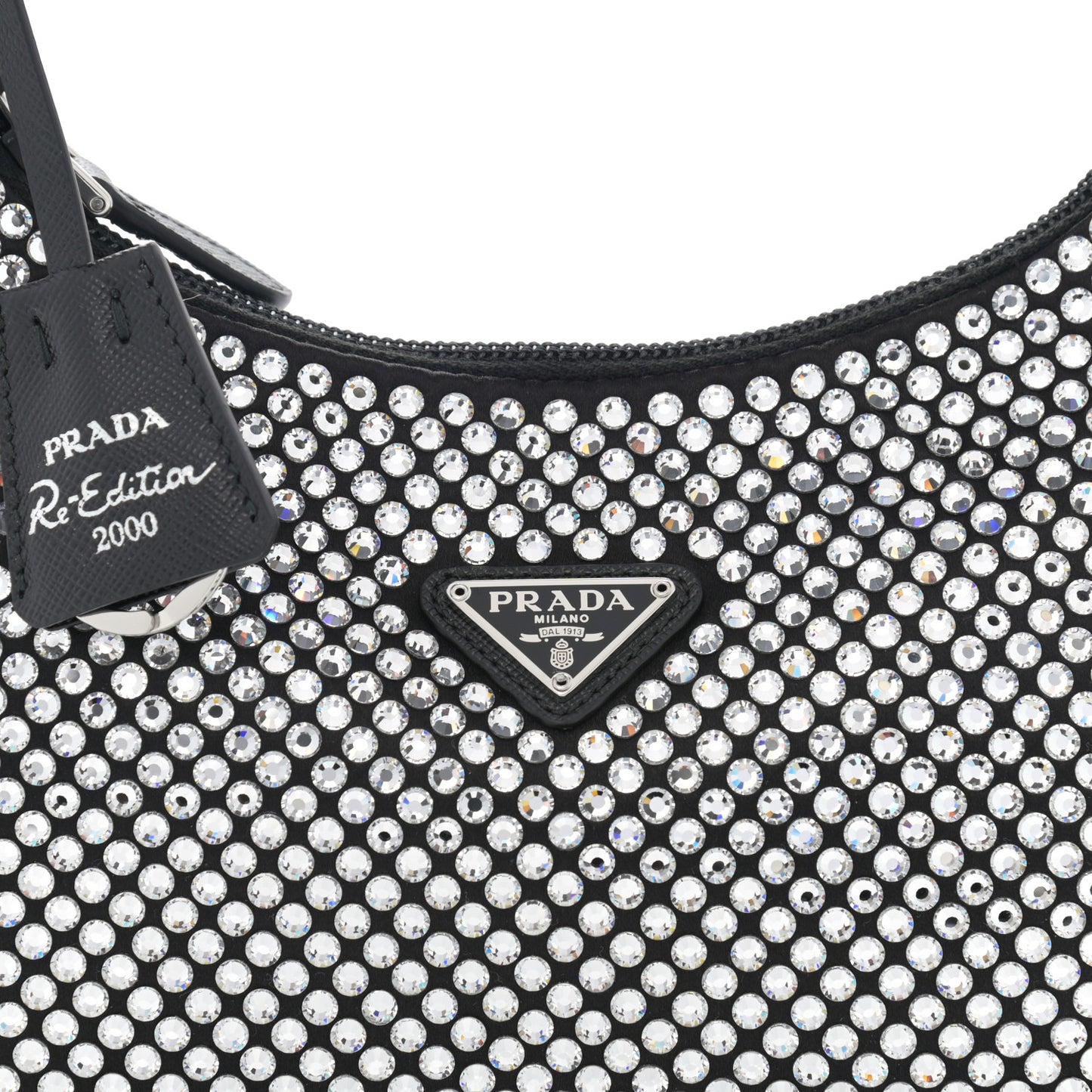 Satin Crystal Mini Re-Edition 2000 Bag Cristal