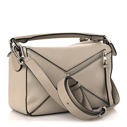 Loewe Grained Calfskin Small Puzzle Bag Sand 3 of 13