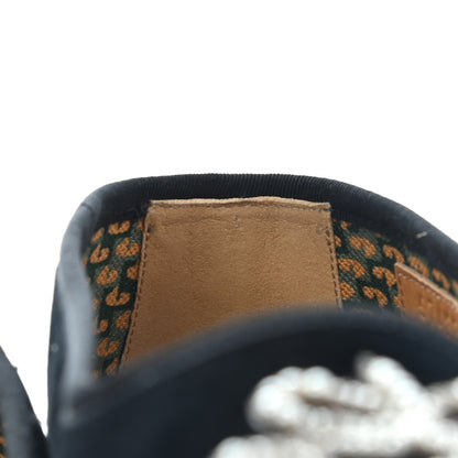 Gucci Velluto Marmara Pearl Embellished Mens Loafers 9 Black 11 of 12