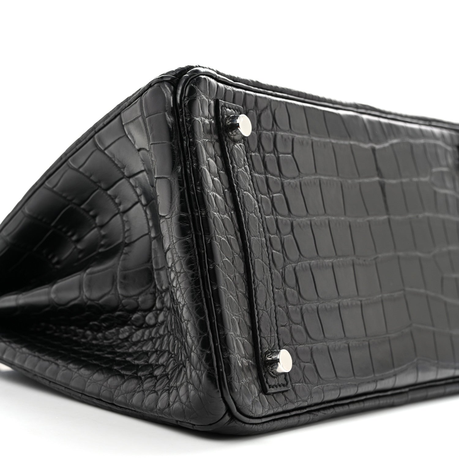 Hermes Matte Alligator Birkin 30 Black 9 of 13