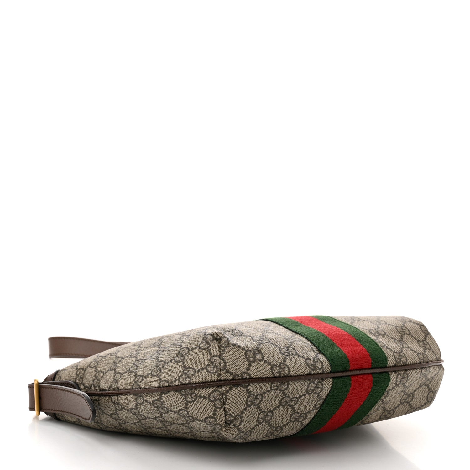 Gucci GG Supreme Monogram Web Small Ophidia Half Moon Hobo Brown 4 of 11