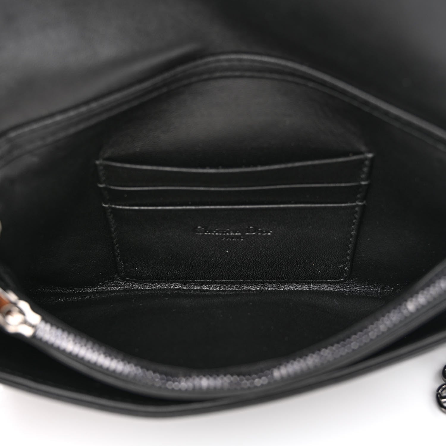 Christian Dior Calfskin Macrocannage Mini Caro Bag Black 5 of 11