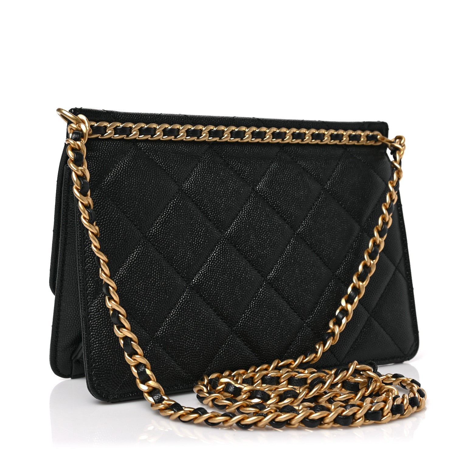 Chanel Caviar Quilted Small Chain Frame Flap Black 3 of 9