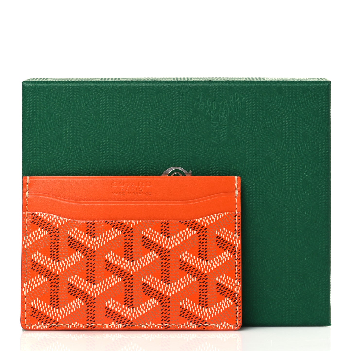Goyardine Saint Sulpice Card Holder Orange