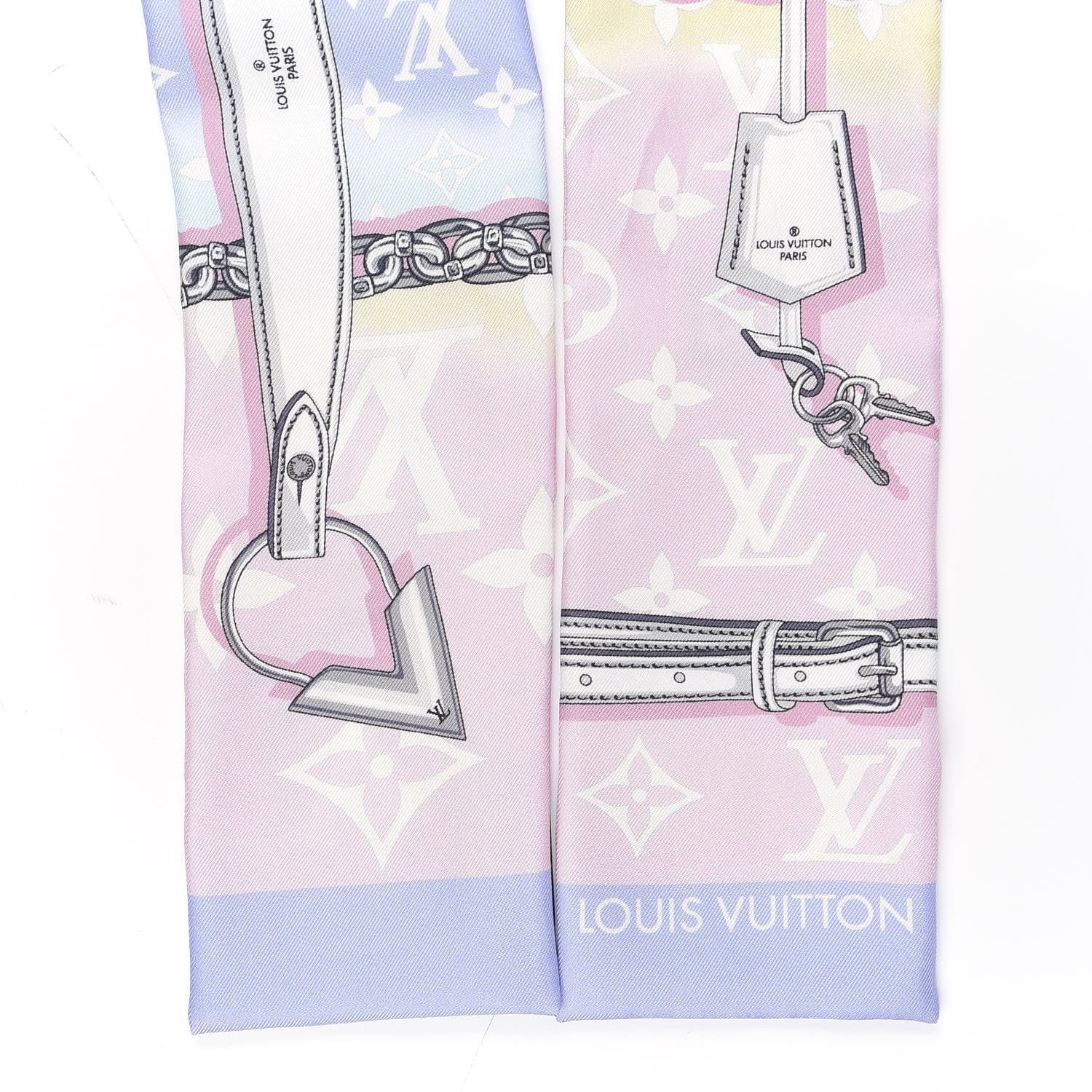 Louis Vuitton Silk Monogram Escale Confidential Bandeau Pink 2 of 3