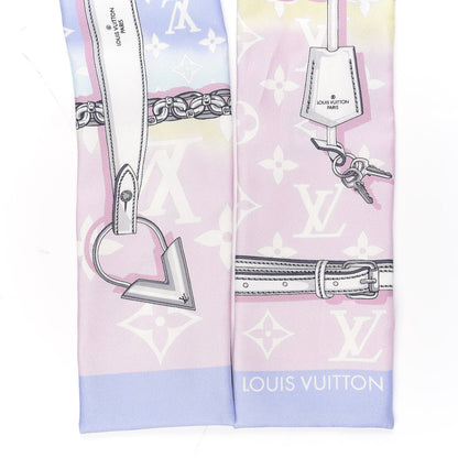 Louis Vuitton Silk Monogram Escale Confidential Bandeau Pink 2 of 3