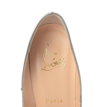 Christian Louboutin Metallic Calfskin So Kate 120 Pumps 37 Silver 5 of 8