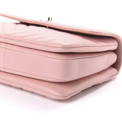 Chanel Lambskin Chevron Quilted Small Trendy CC Dual Handle Flap Bag Light Pink 7 of 11