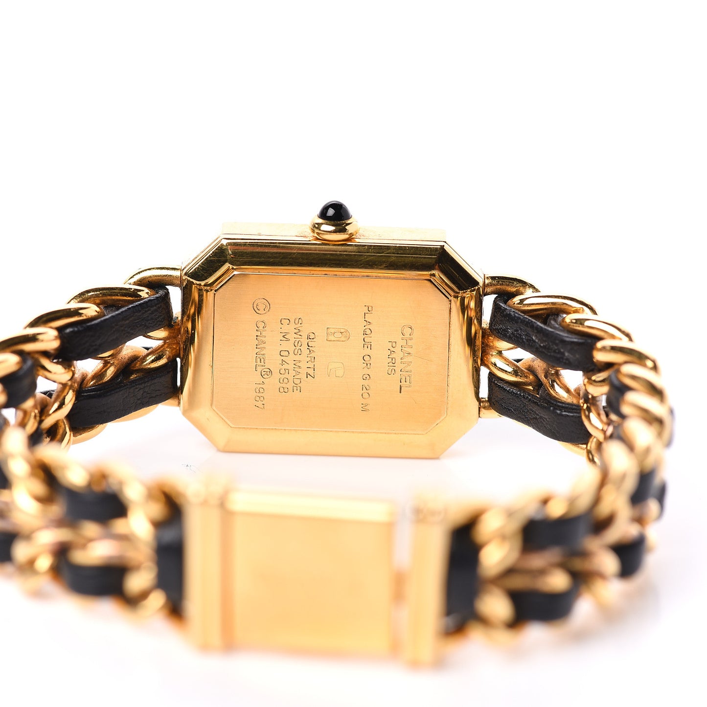 Stainless Steel Lambskin 20mm Chain Premiere Quartz Watch Gold M