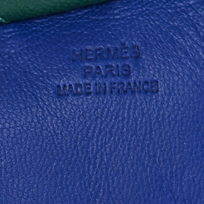 Hermes Milo Lambskin Grigri Rodeo Horse Bag Charm MM Bleu Electrique Lime Vert Fonce 3 of 5