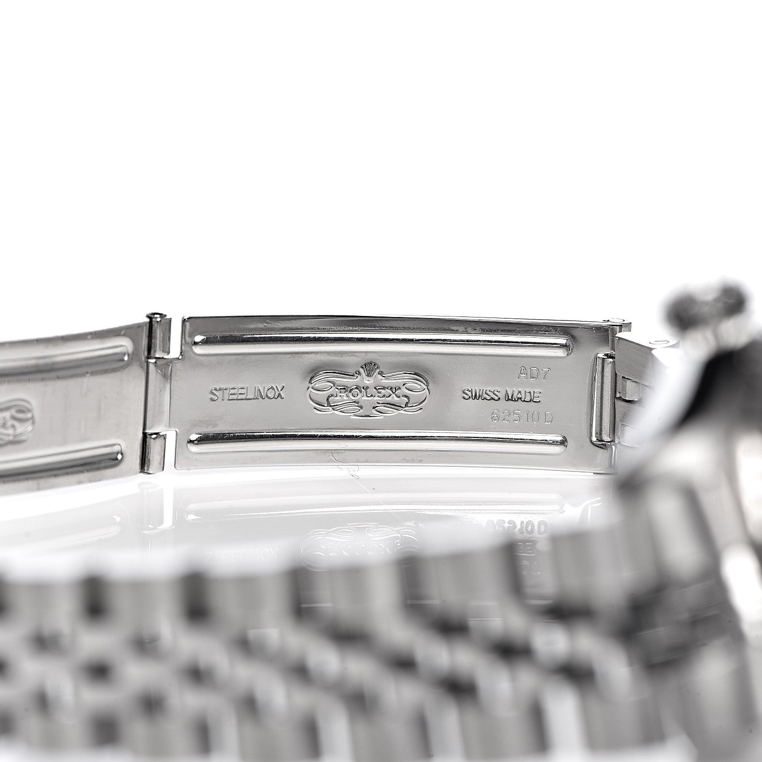 Rolex Stainless Steel 18K White Gold Diamond 26mm Oyster Perpetual Datejust Watch Silver Jubilee 79174 7 of 8