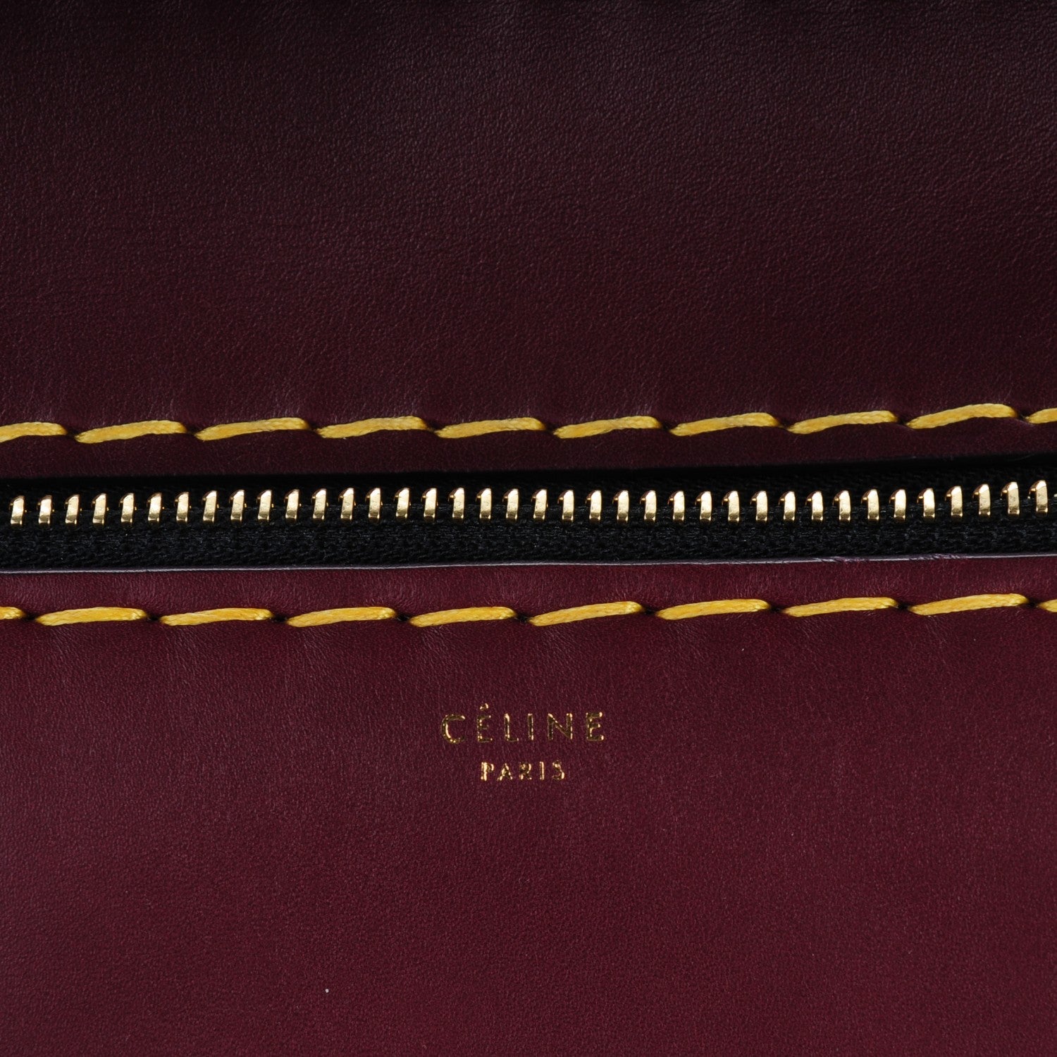 Celine Smooth Calfskin Small Edge Shoulder Bag Burgundy 7 of 7