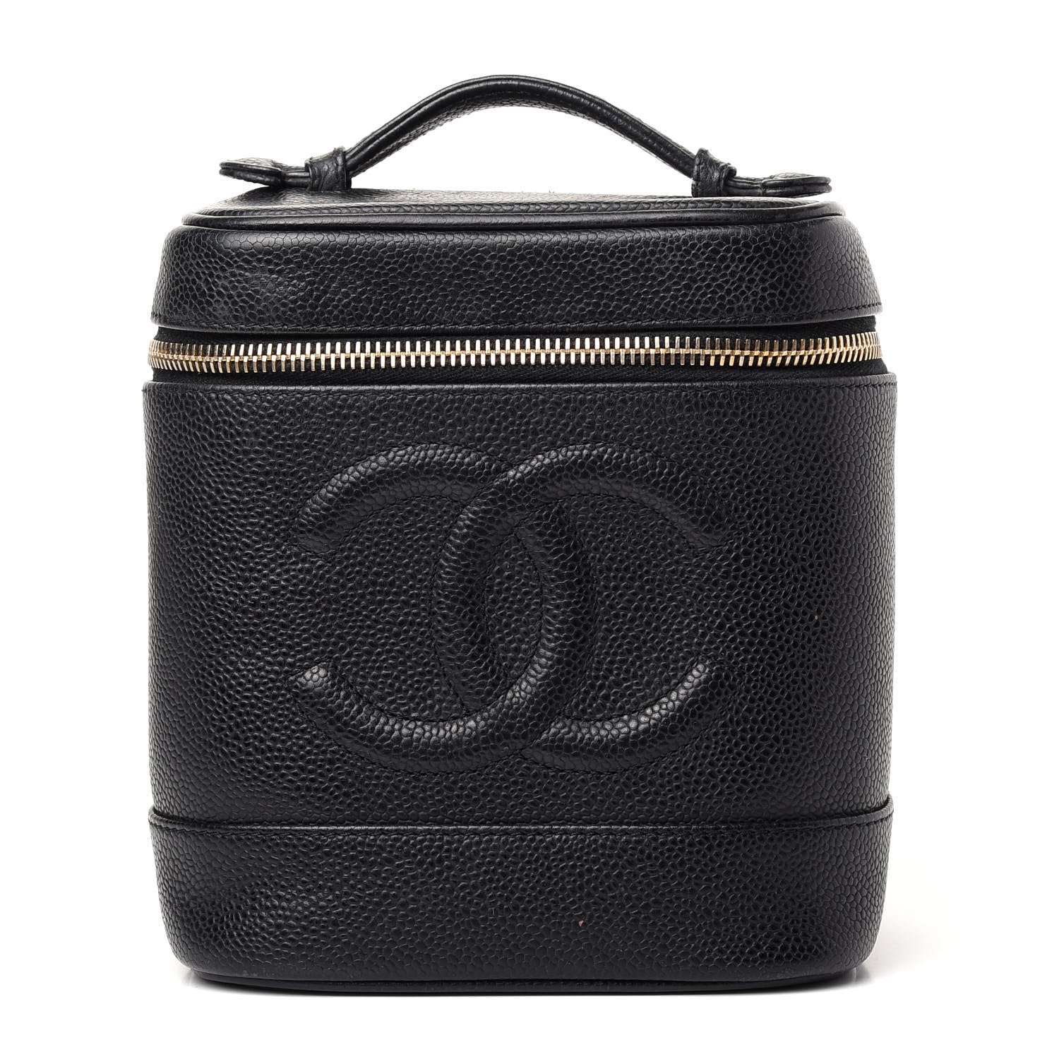 Chanel Caviar Vanity Cosmetic Case Black 1 of 6