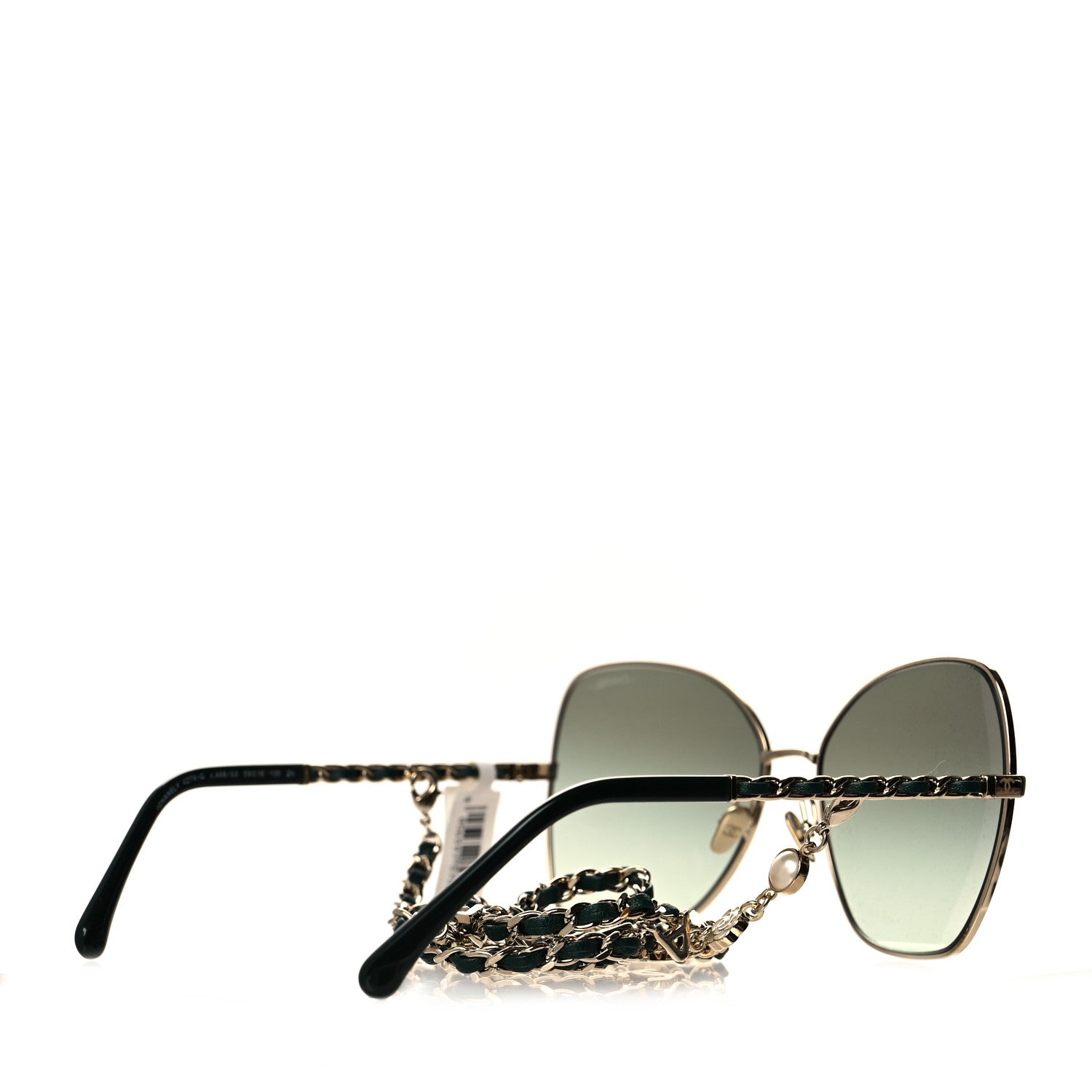 Chanel Metal Square Frame Chain Sunglasses 4274-Q Green 4 of 8