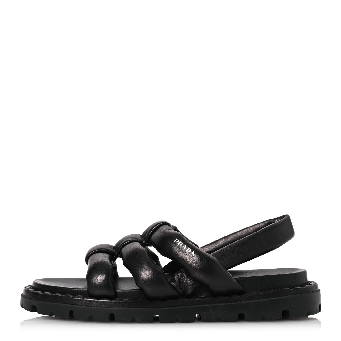 Nappa Padded Blow 20mm Slingback Sandals 40 Black
