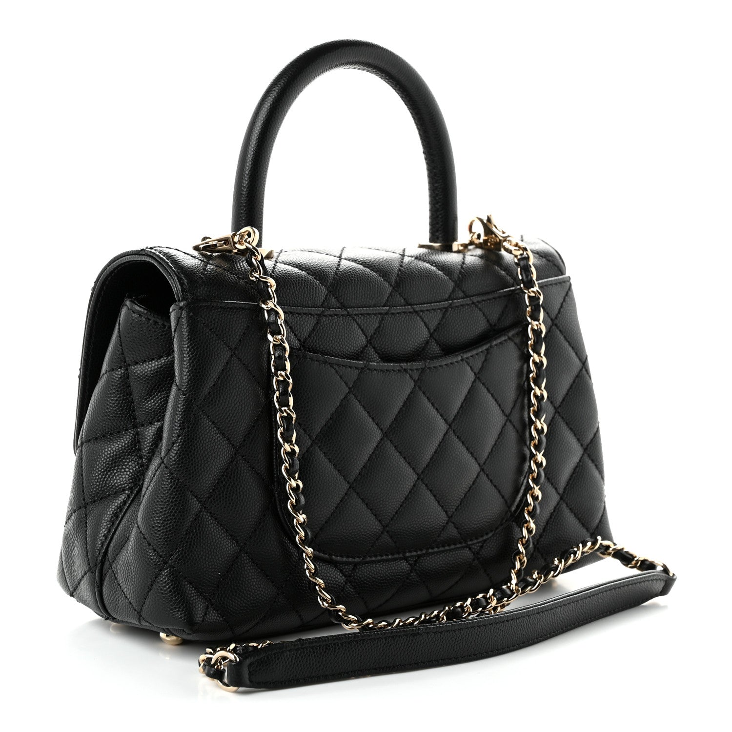 Chanel Caviar Quilted Mini Coco Handle Flap Black 3 of 10