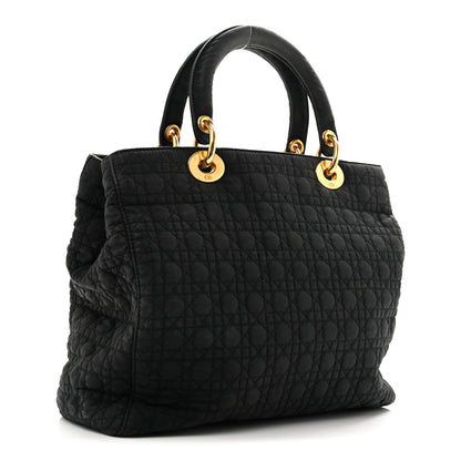 Christian Dior Nylon Cannage Large Lady Dior Black 3 of 15