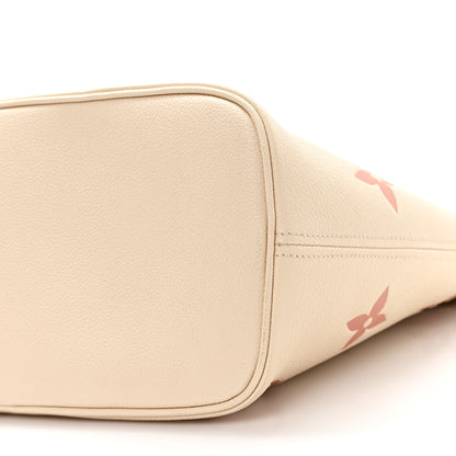Louis Vuitton Empreinte Monogram Giant Neverfull MM Creme Rose Trianon 10 of 10