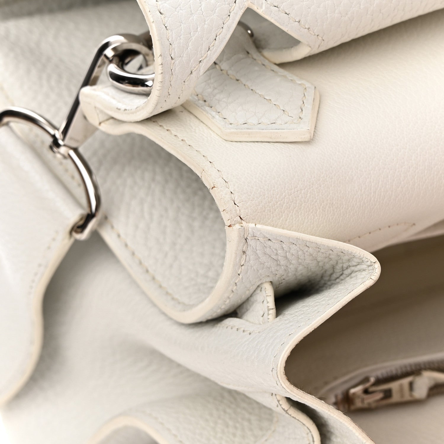 Hermes Taurillon Clemence Jypsiere 31 White 15 of 24