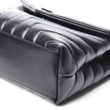 Saint Laurent Calfskin Y Quilted Monogram Small Loulou Chain Satchel Black 6 of 9