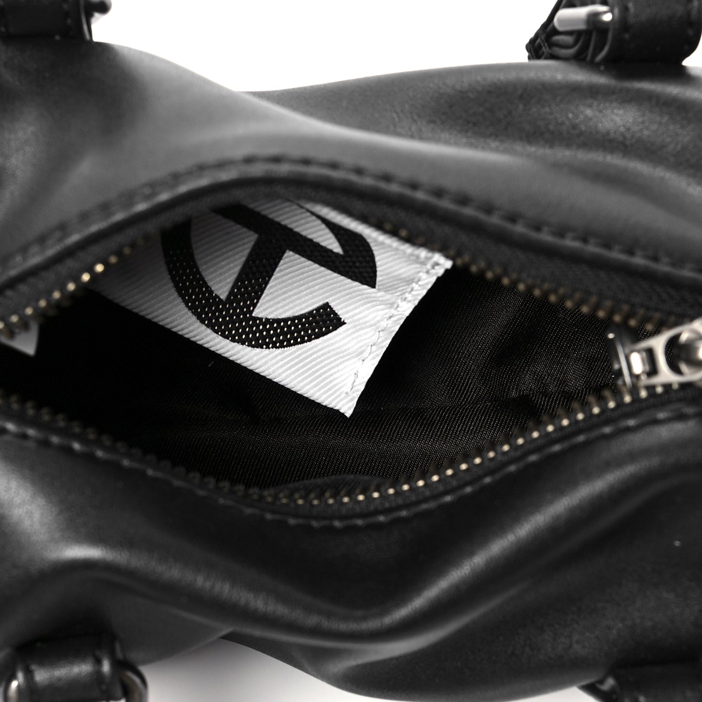 Vegan Leather Small Duffle Black