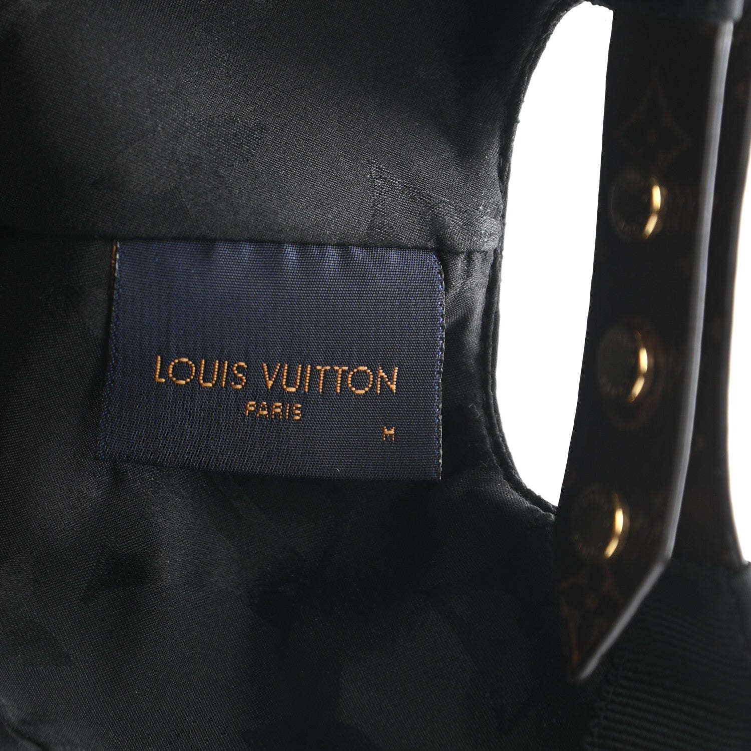 Louis Vuitton Polyester Silk Monogram LV Get Ready Cap M Black 8 of 8