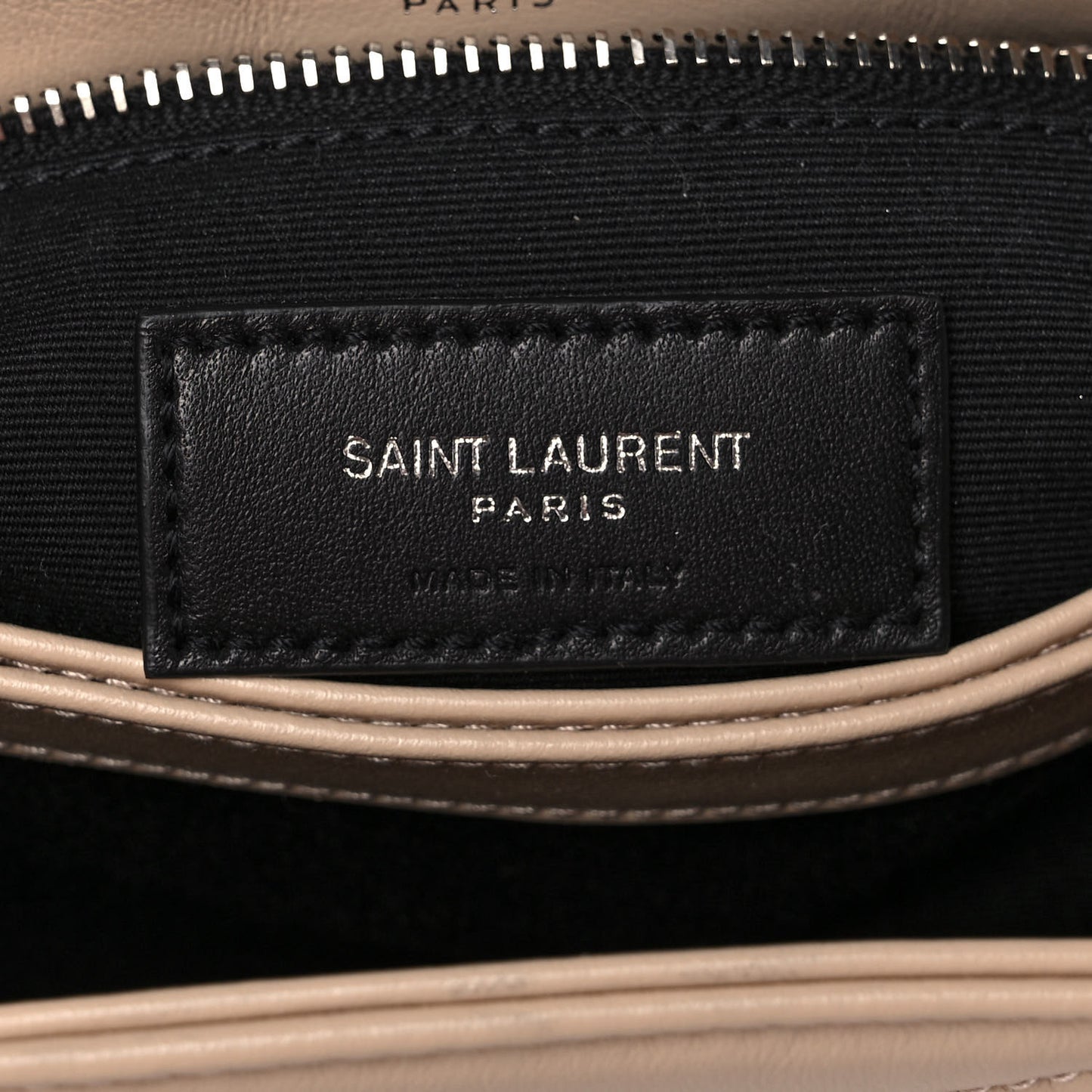 Calfskin Y Quilted Monogram Toy Loulou Crossbody Bag Latte