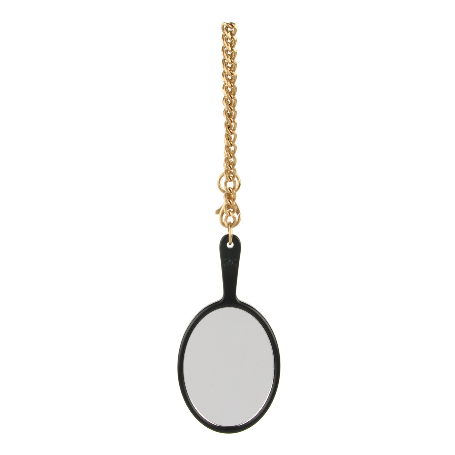 Chanel Lambskin Quilted CC Mirror Charm Black 1 of 6