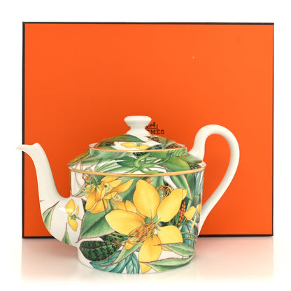 Hermes Porcelain Passiflora Teapot 8 of 8