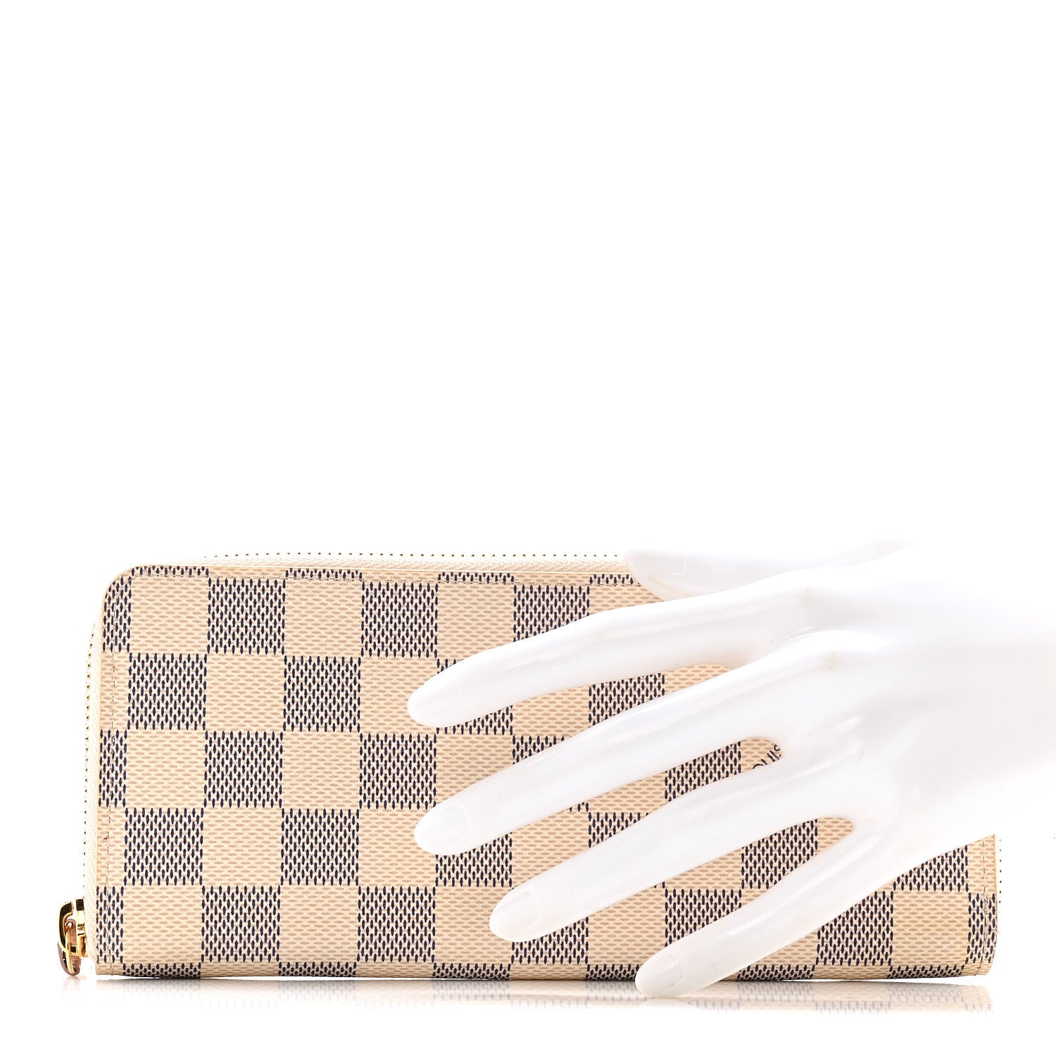 Louis Vuitton Damier Azur Clemence Wallet Rose Ballerine 2 of 11
