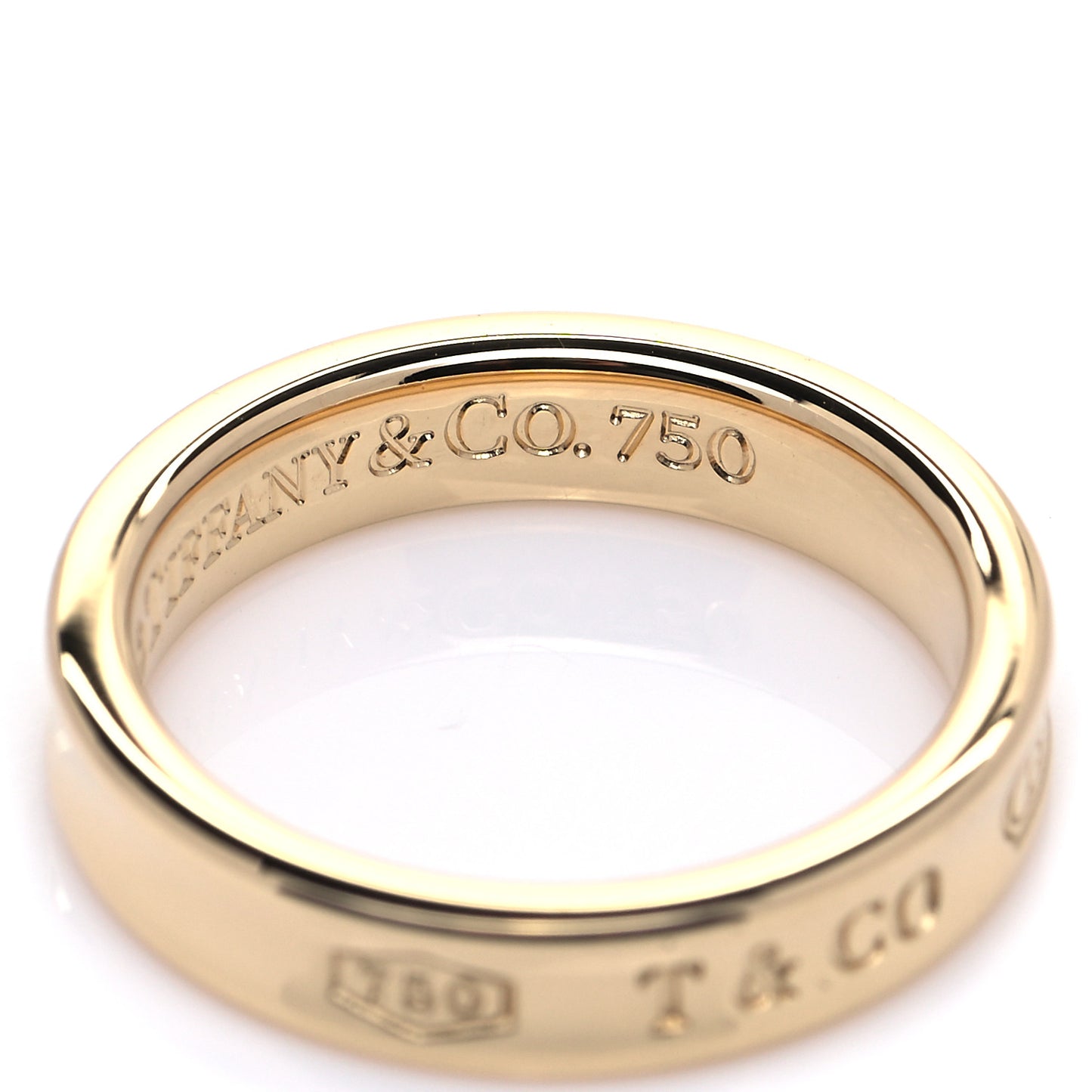 18K Yellow Gold Narrow 1837 Ring 50 5.5