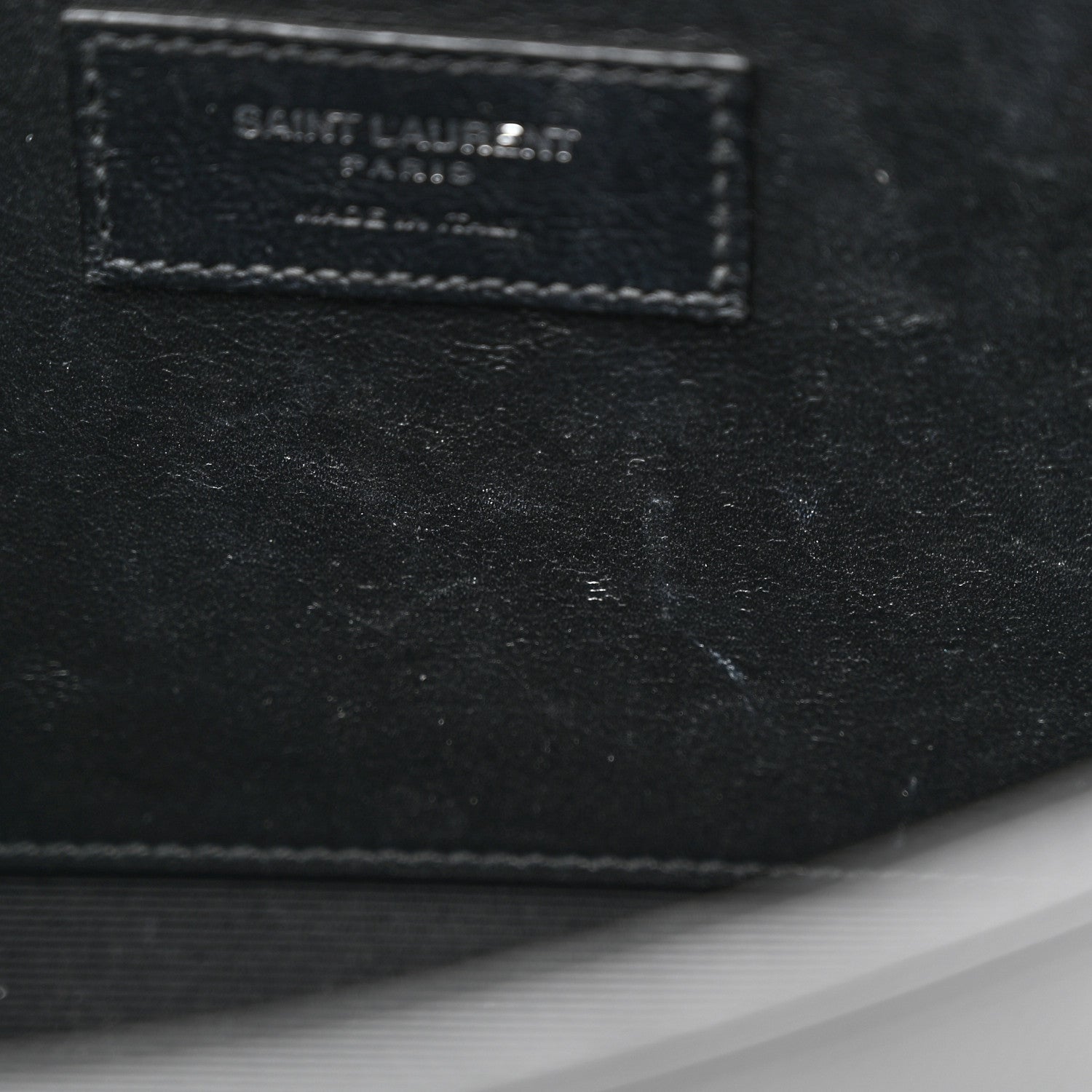Saint Laurent Grain De Poudre Medium Classic Monogram Kate Satchel Black 11 of 15