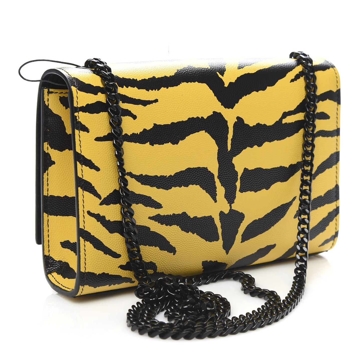 Grain De Poudre Zebra Print Small Classic Monogram Kate Satchel Yellow