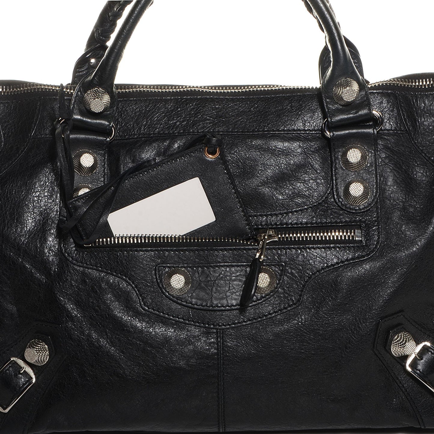 Agneau Giant 21 Silver Hardware Work Black
