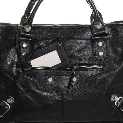Balenciaga Agneau Giant 21 Silver Hardware Work Black 3 of 11