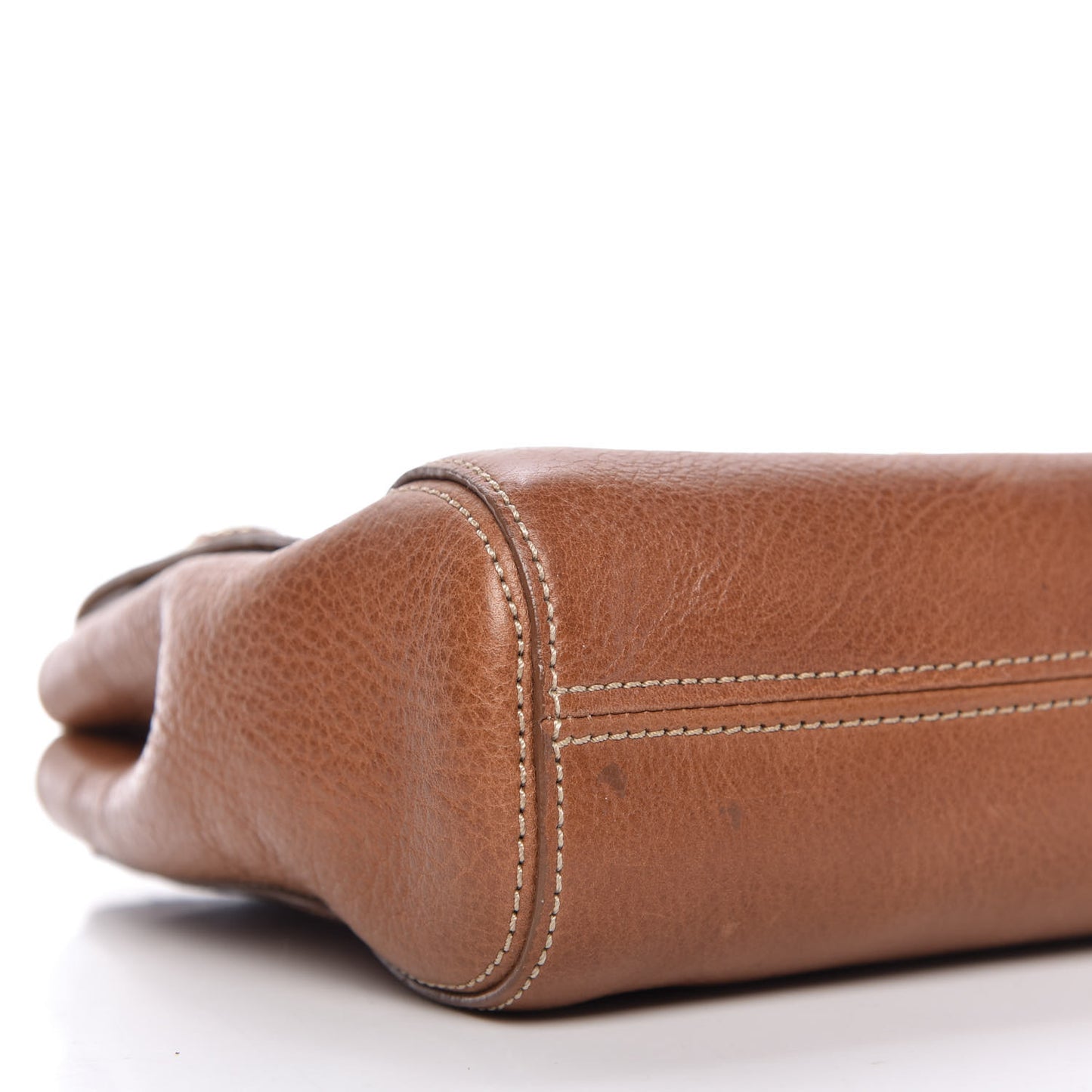 Natural Calfskin Small Lily Flap Oak