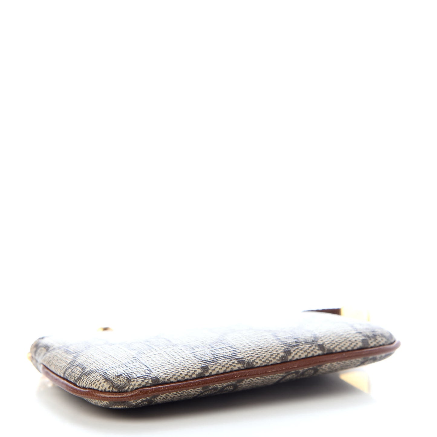 GG Supreme Monogram Key Case Brown