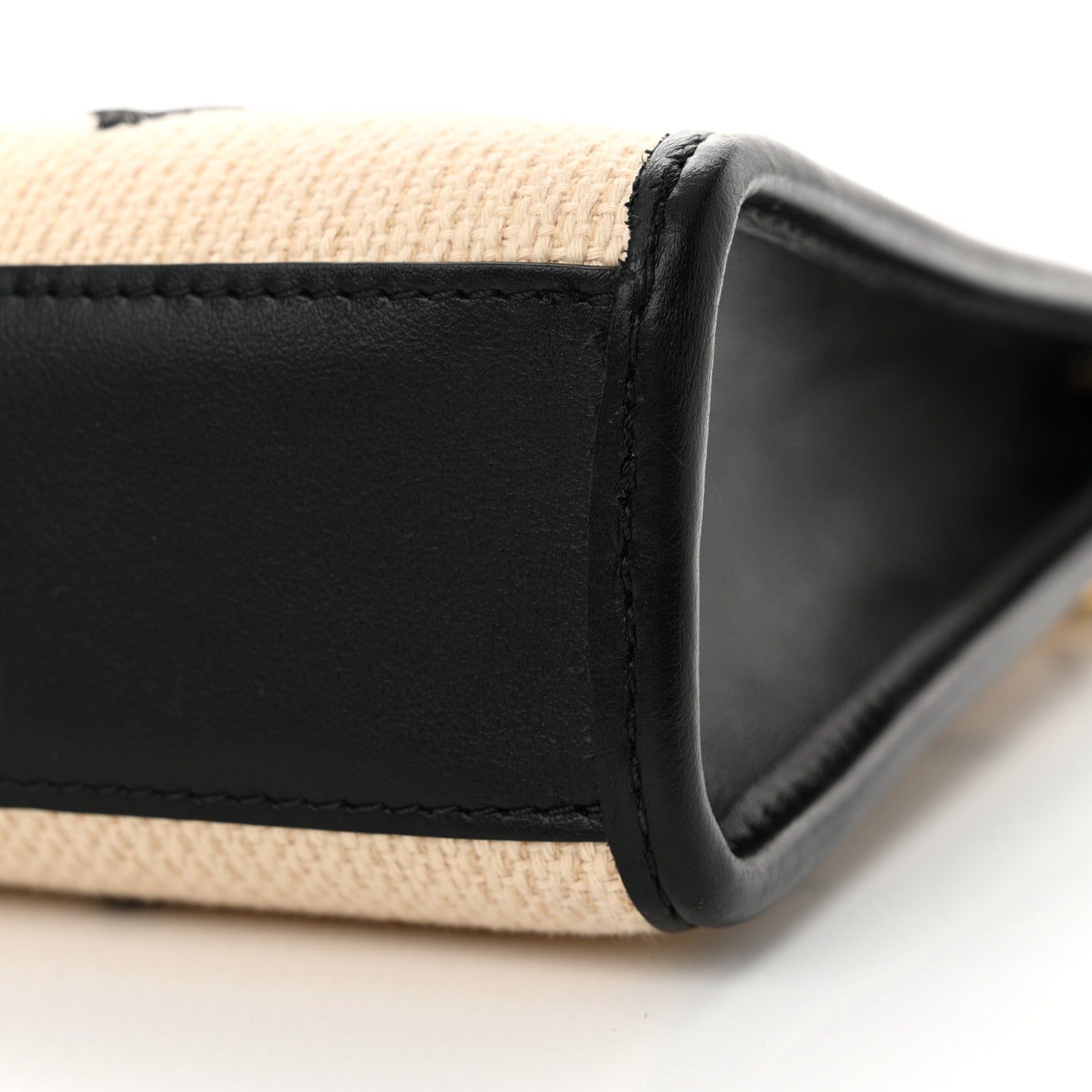 Louis Vuitton Raffia Calfskin Monogram Toiletry Pouch On Chain Beige Black 9 of 17